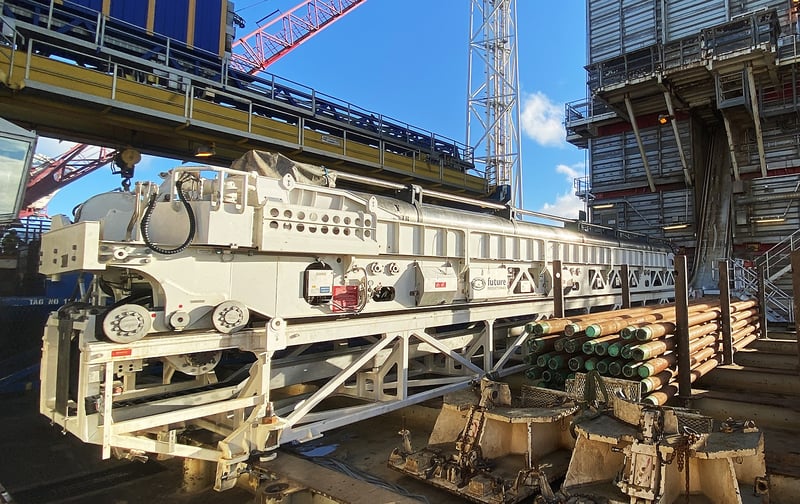Future Production Pipe Shuttle Machine installed on Equinor’s Heidrun TLP rig – autonomous pipe handling system enhancing safety and efficiency