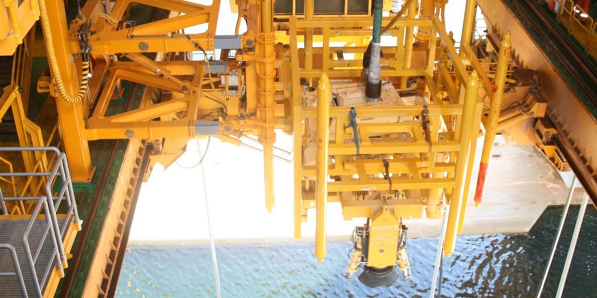 moonpool offshore rig